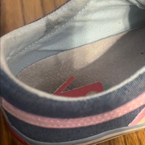 See Kai Run Girl’s Denim Sneakers with Pink Accents - Picture 14 of 17